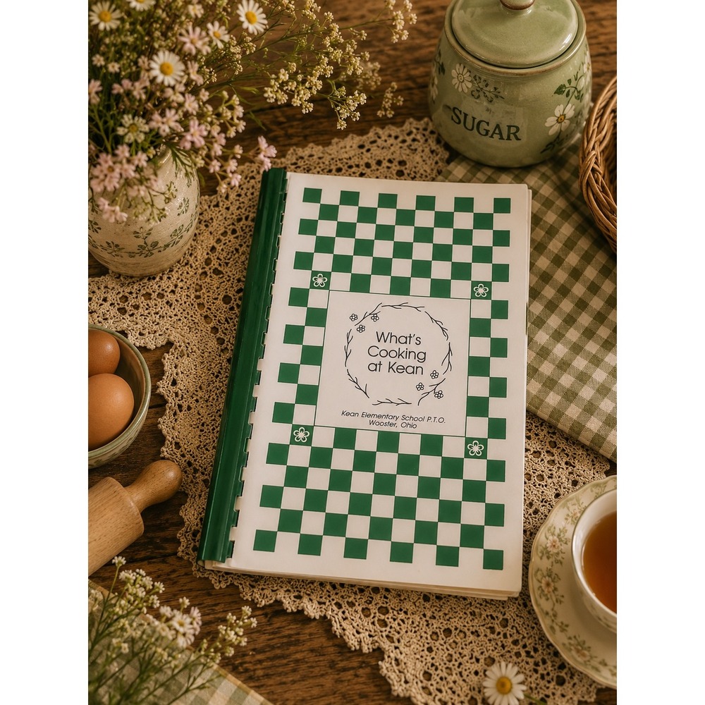 Vintage What's Cooking at Kean Elementary School PTO Cookbook Wooster‎ Ohio 1990